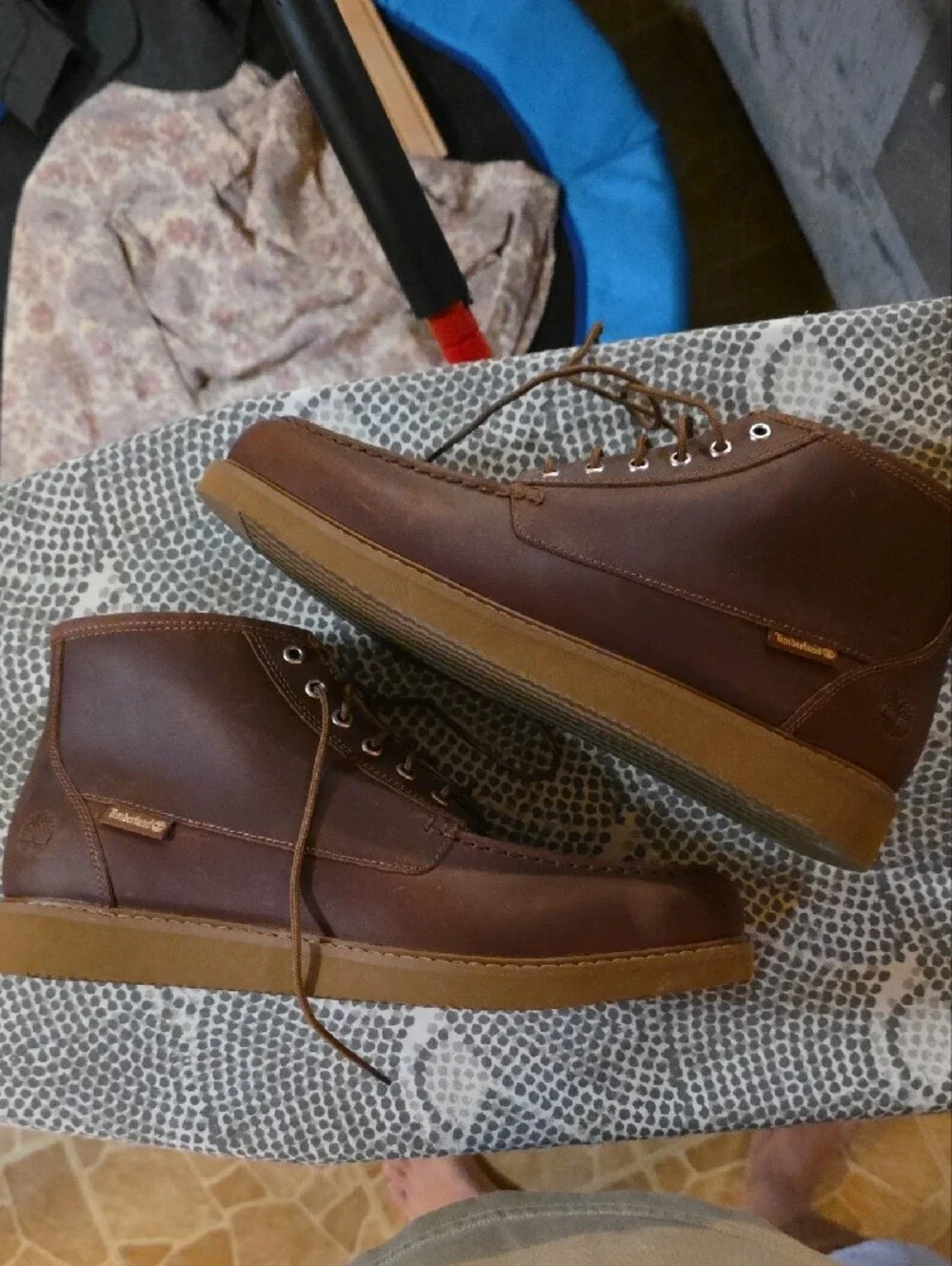 Men's Tomberlan Brown Leather Moc Toe Chukka Boots